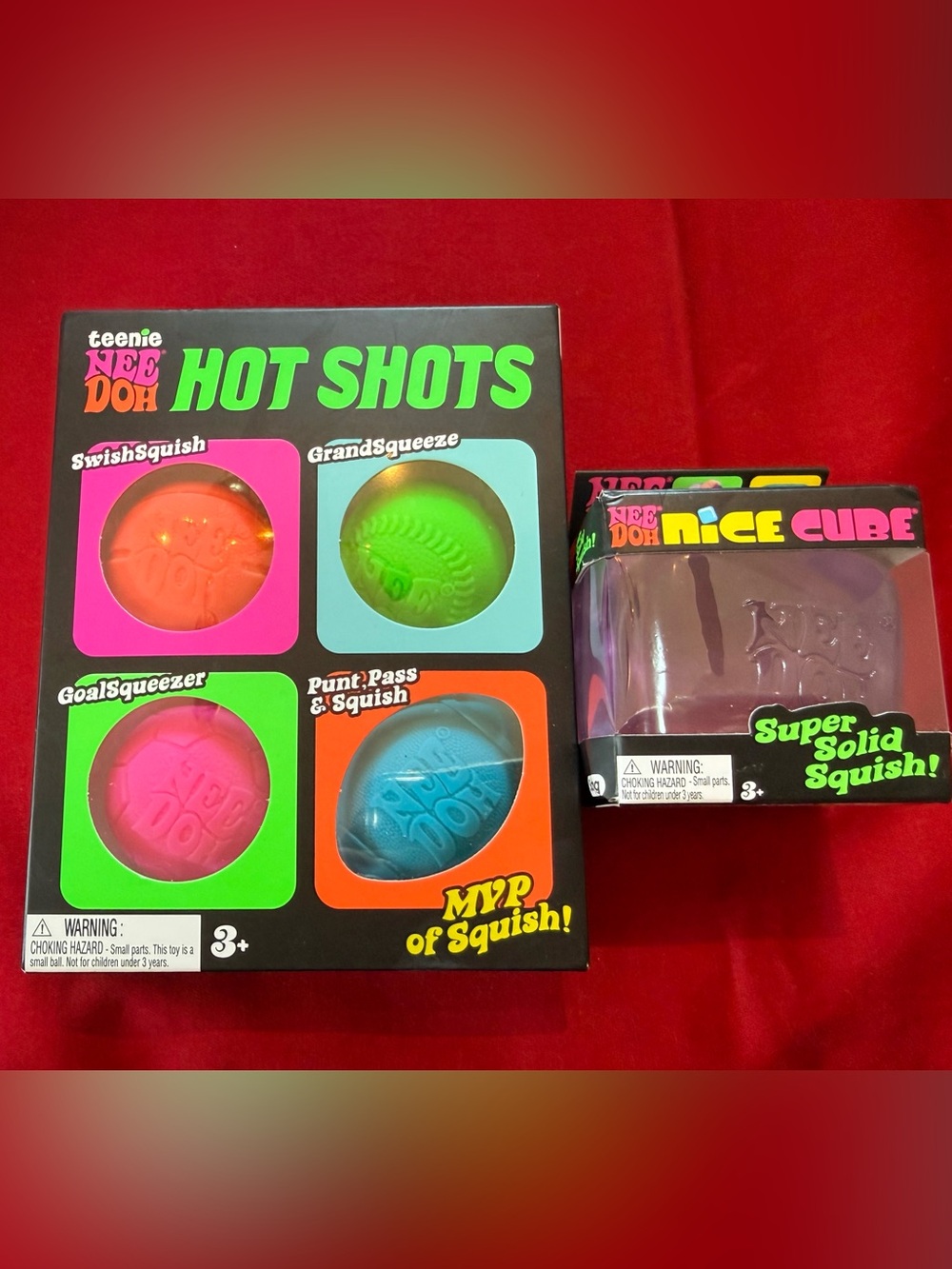 NeeDoh Hot Shots and Nice Cube NIB (set of 2!)